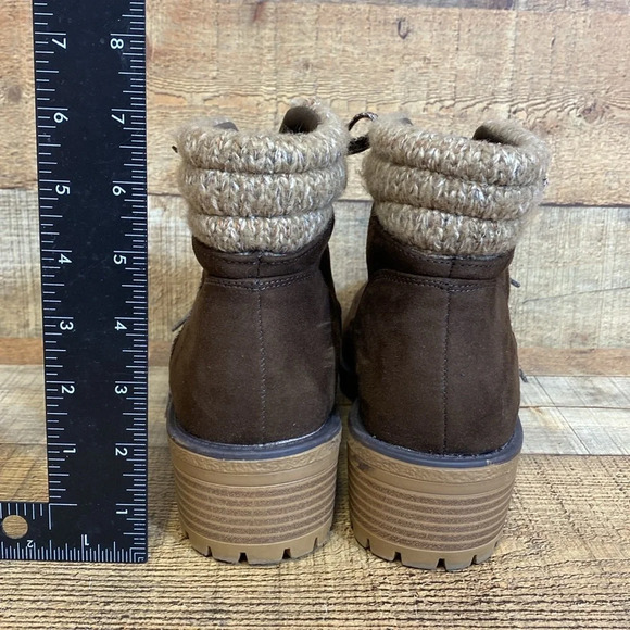 True Craft Markie Hiking Booties Womens Size 10 M Brown Tan Lace up Ankle Fabric - Picture 9 of 14